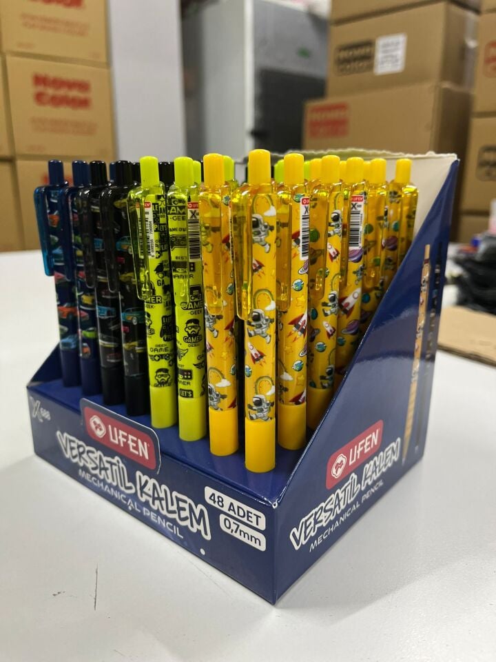 Figürlü Desenli Uçlu Kalem 0.7 mm Versatil Kalem