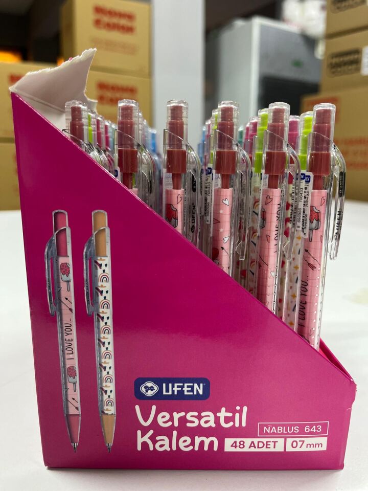 Figürlü Desenli Uçlu Kalem 0.7 mm Versatil Kalem