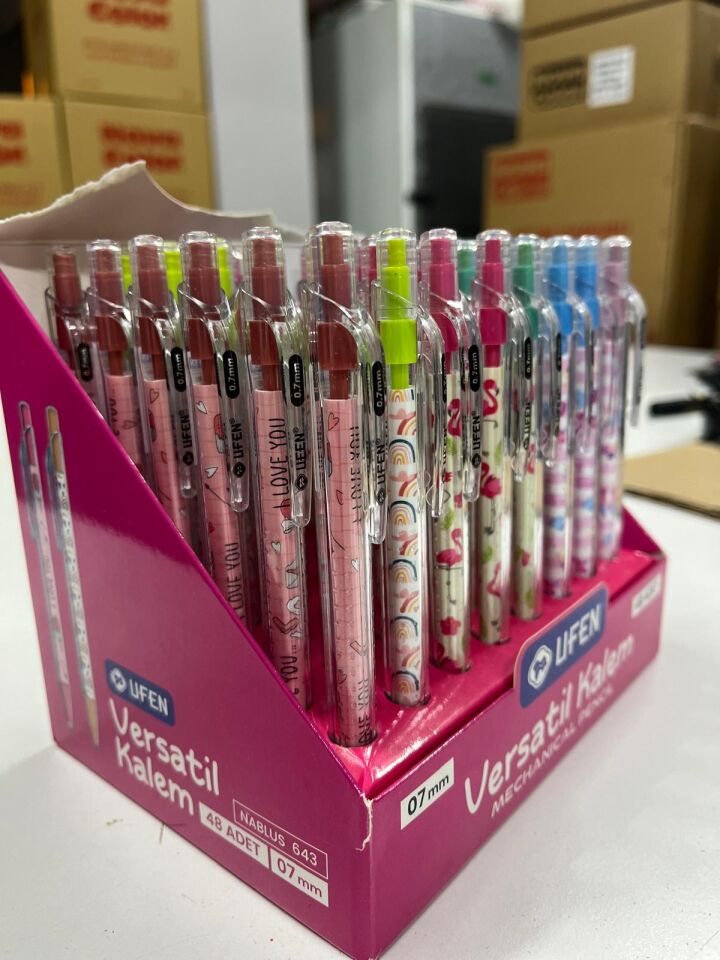 Figürlü Desenli Uçlu Kalem 0.7 mm Versatil Kalem