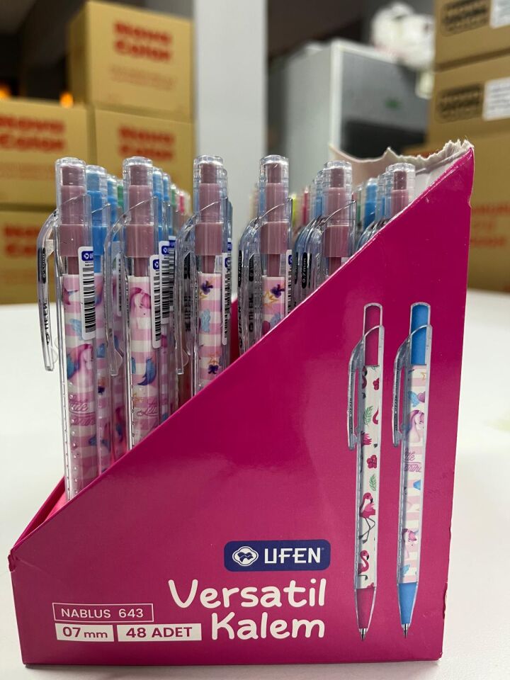 Figürlü Desenli Uçlu Kalem 0.7 mm Versatil Kalem