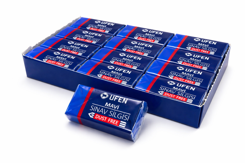 Ufen Mavi Sınav Silgisi Yumuşak Silgi Hissiyatı