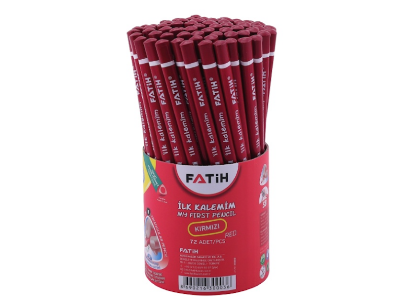 Fatih İlk Kalemim Jumbo Üçgen Kırmızı Kurşun Kalem