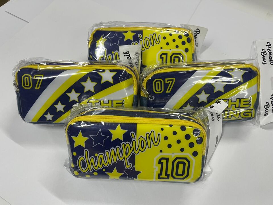 Çift Gözlü Taraftar Kalemlik Fenerbahçe Model Fermuarlı