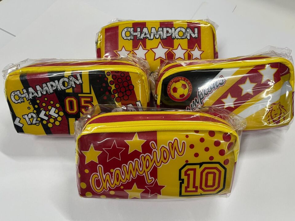 Çift Gözlü Taraftar Kalemlik Galatasaray Model Fermuarlı