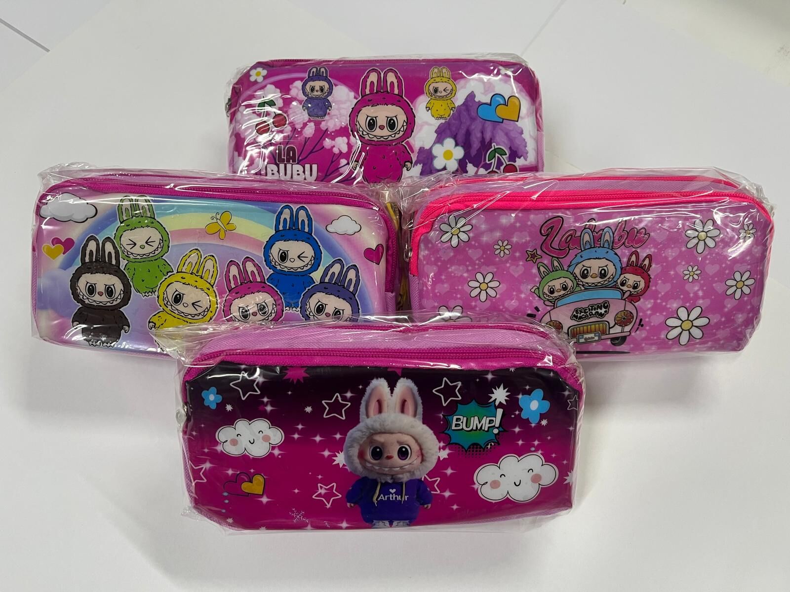 Çift Gözlü Taraftar Kalemlik Labubu Model Fermuarlı