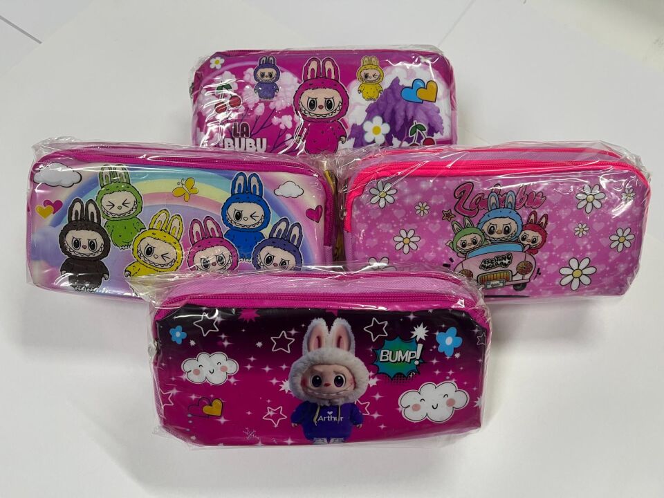 Çift Gözlü Taraftar Kalemlik Labubu Model Fermuarlı