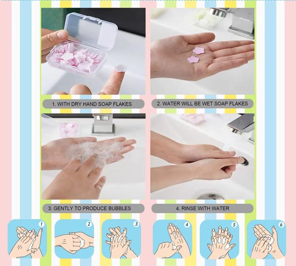 1 Adet Dış Mekan Çok Dilimli Taşınabilir Kamp Çocuk Tuvalet Pratik Desenli Sihirli Sabun