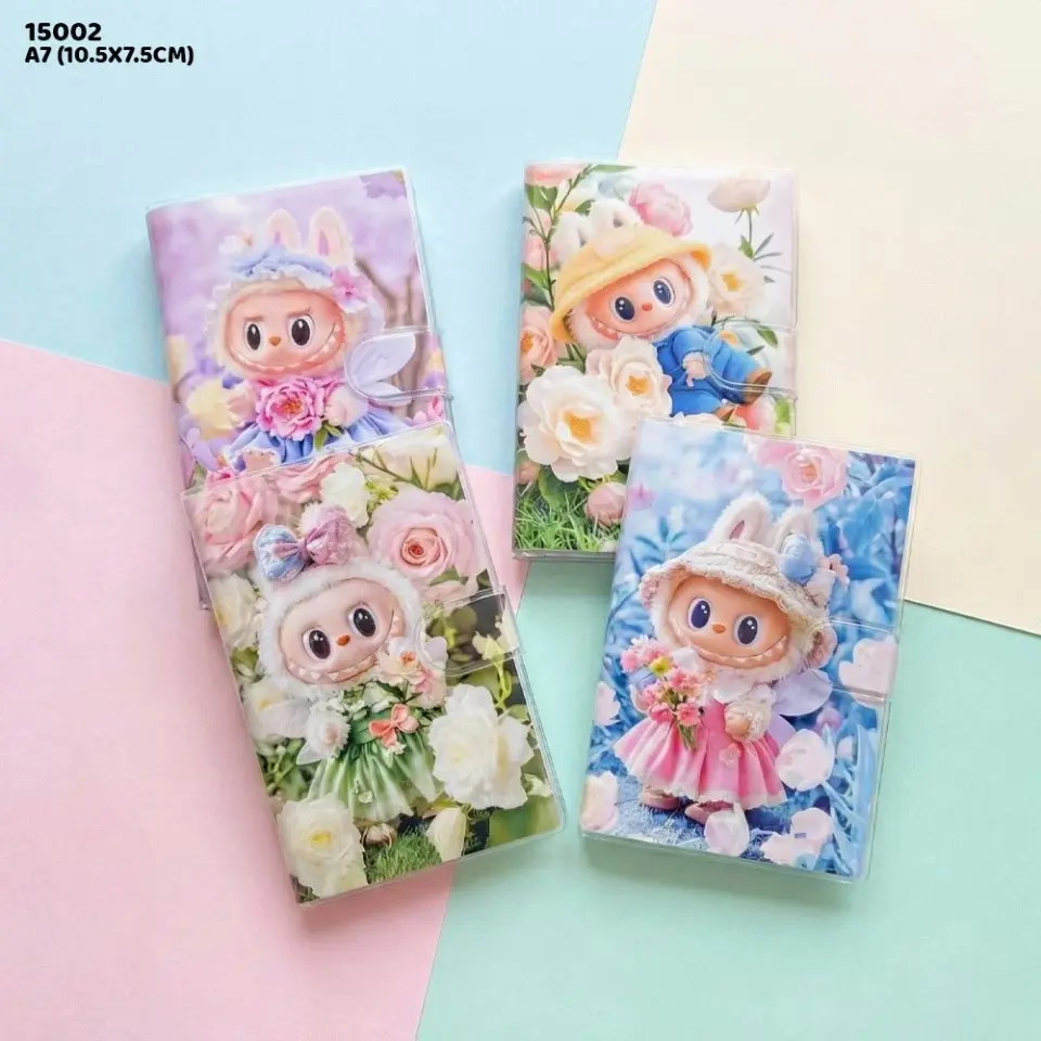 Labubu Figürlü Cırtlı Mini Defter