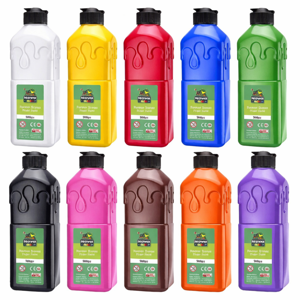 Nova Color Parmak Boyası 10 Renk - 500 ml Set