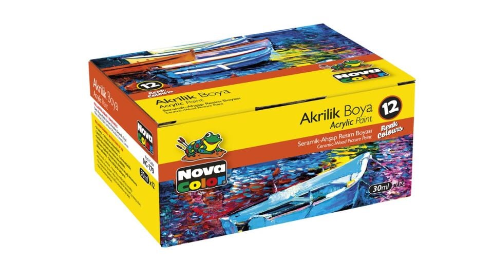 Nova Color Akrilik Boya 12x30 ml