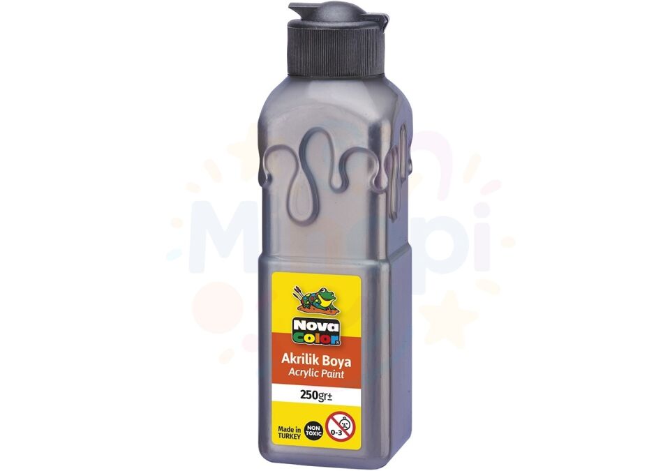 Nova Color Akrilik Boya 250 ml - Gri