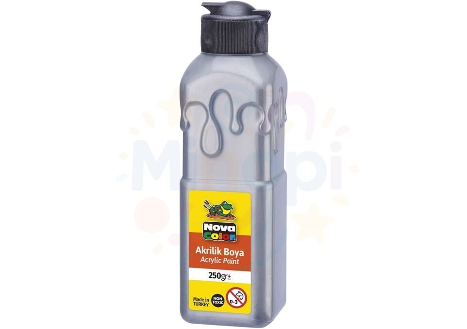 Nova Color Akrilik Boya 250 ml - Gümüş