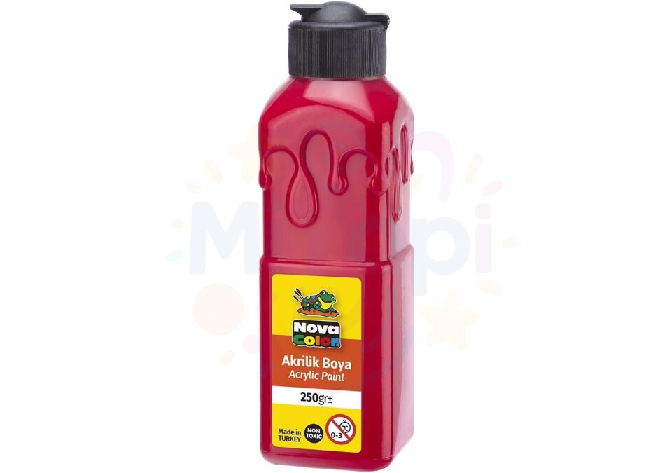 Nova Color Akrilik Boya 250 ml - Kırmızı