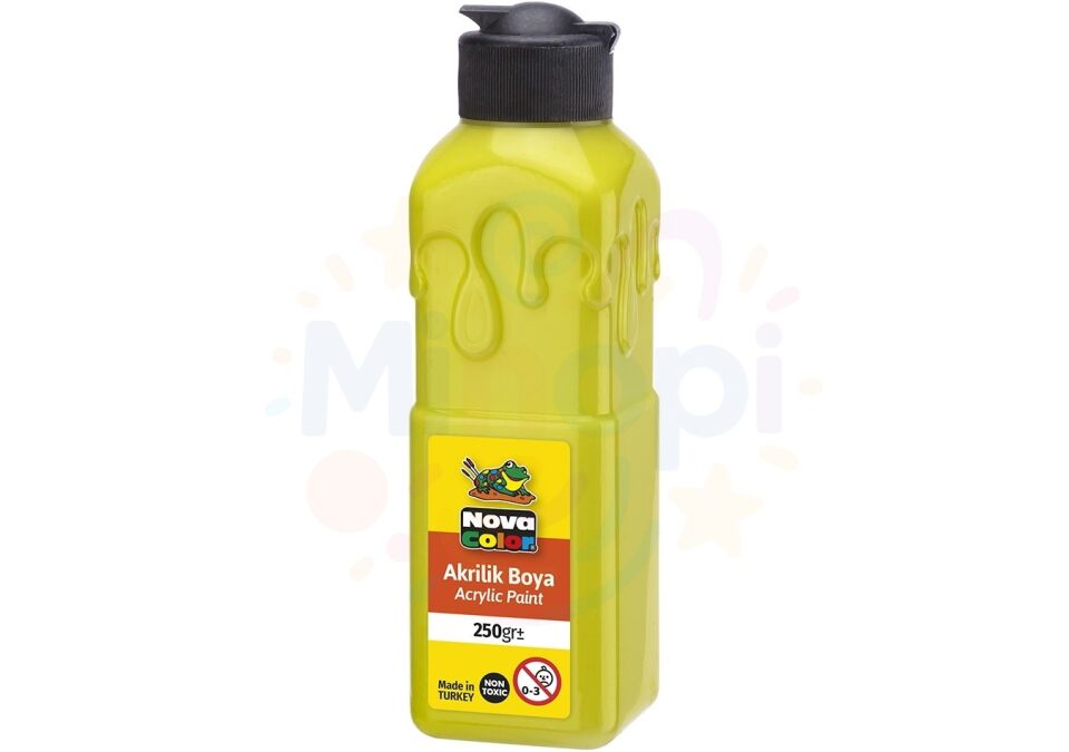 Nova Color Akrilik Boya 250 ml - Limon Sarısı