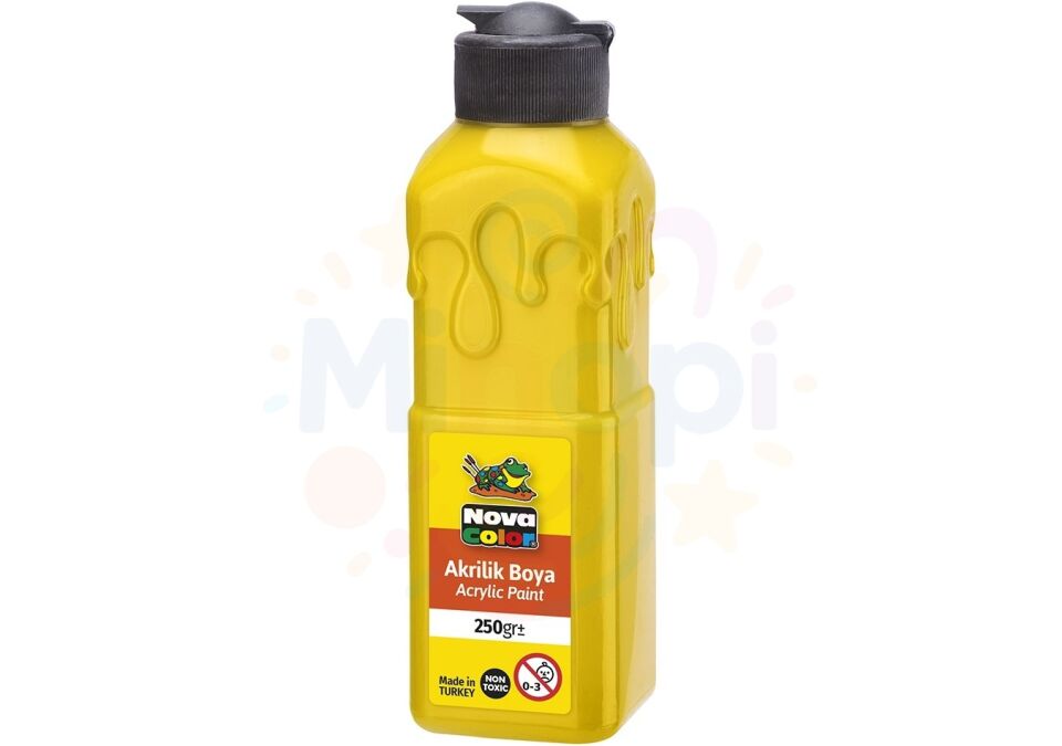 Nova Color Akrilik Boya 250 ml - Sarı