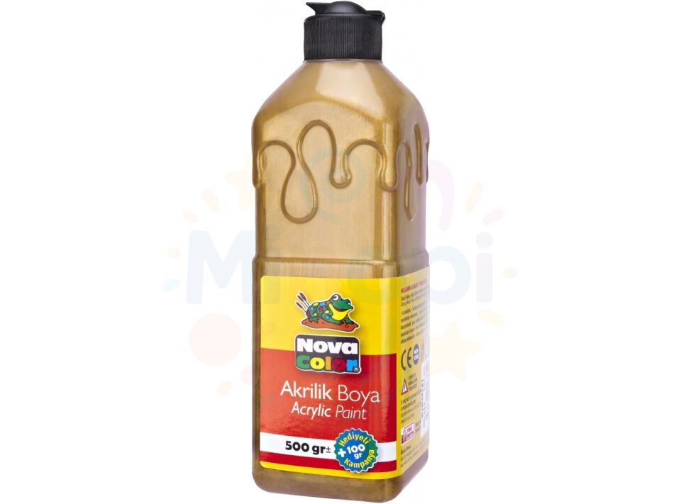 Nova Color Akrilik Boya 500 ml - Altın