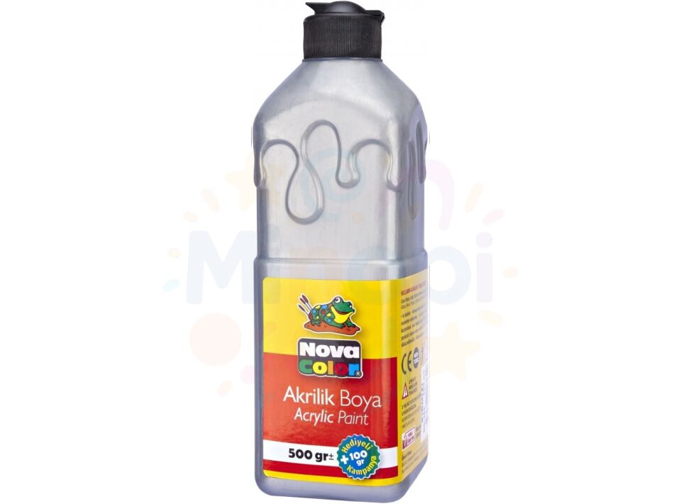 Nova Color Akrilik Boya 500 ml - Gümüş
