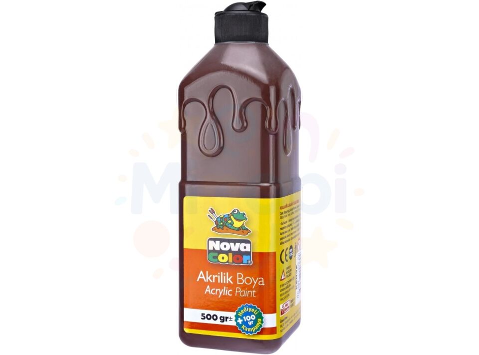 Nova Color Akrilik Boya 500 ml - Kahverengi