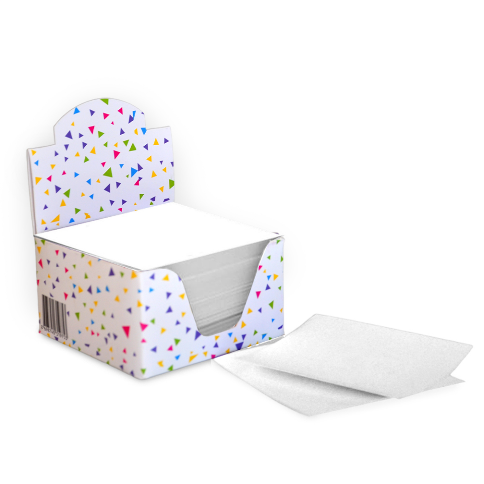 Beyaz Küp Blok 8 X 8 Cm Not Kağıdı Beyaz Not Kağıdı Kare Kağıt