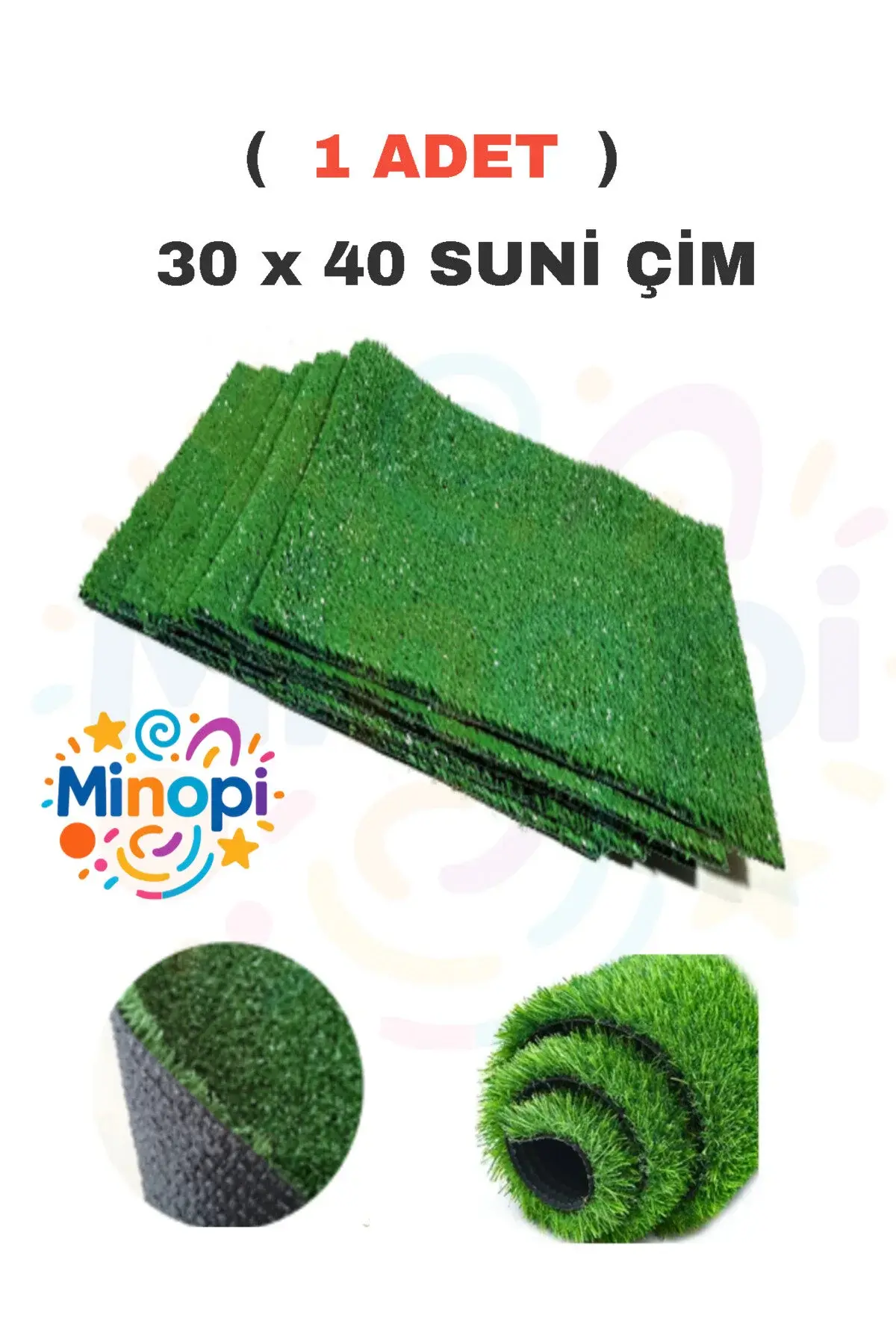 ( 1 Adet ) Yapay Çim A3 30x40 cm Maket Çim Dekoratif Yapay Çim Halı Teraryum Suni Çim