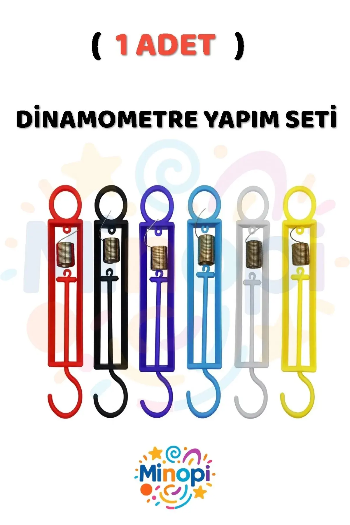 ( 1 Adet ) Dinamometre Deney Yapım Seti Deney Proje Tasarım İçin Dinomometre Modeli Deney Malzemesi