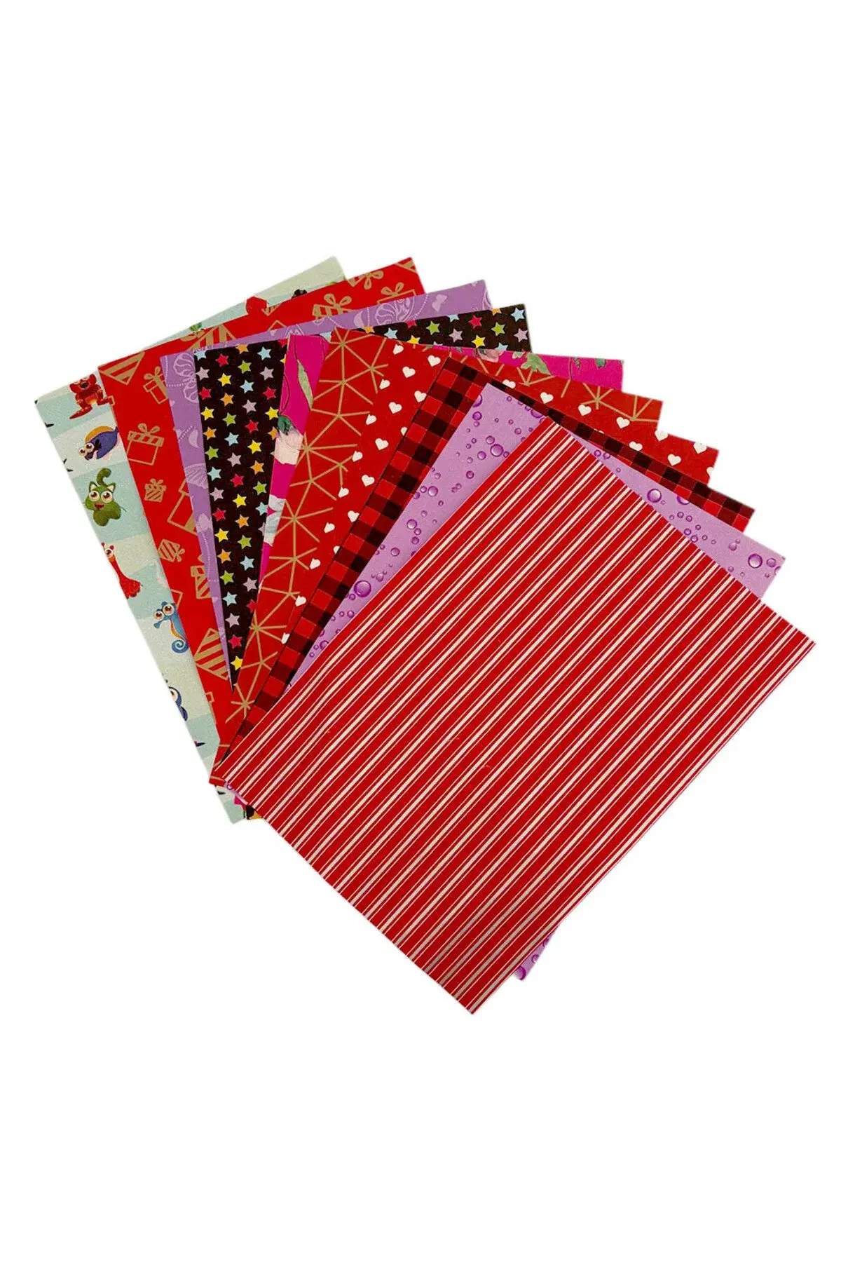 Desenli Elişi Kağıdı 10'lu Paket 10 Farklı Desen Elişi Kağıdı